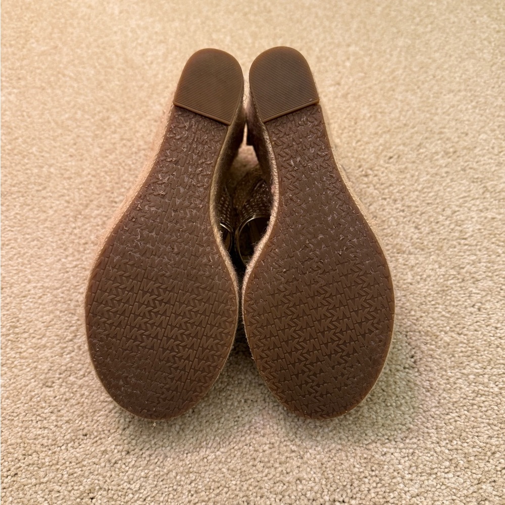 Michael Kors Metallic Gold Wedges - Picture 5 of 6